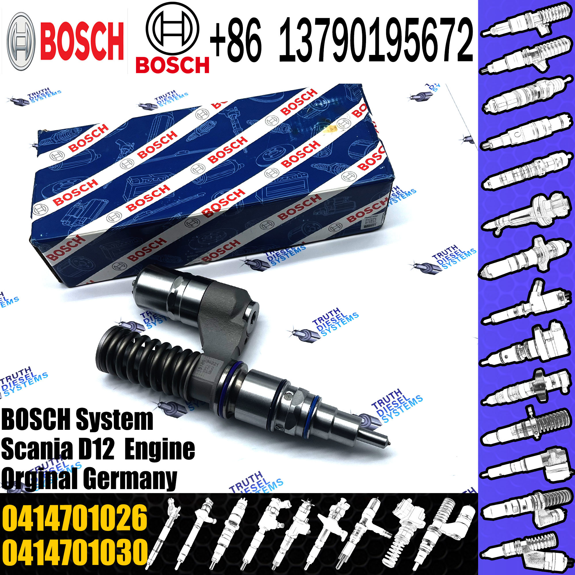 Diesel Fuel Injection Pump Unit Injector System Nozzle 0414701016 1.2209 0414701018 0414701026 0414701069 1942702