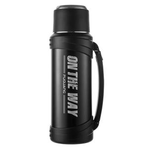 China Insulated Stainless Steel Vacuum Flask 2 Litre Outdoor 316 Stainless Steel Travel Bottle With Handle Easy To Clean With Food Safe Lid factory