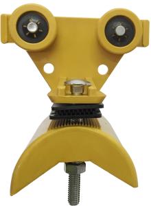 China Festoon Cable Trolley for C Track Festoon System / Plastic Cable Carriers for Flat Cable factory