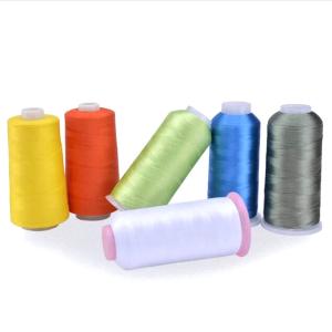 China 100% Polyester Filament Embroidery Thread 5000m for embroidery machine factory