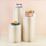 Wedding Decorations Cake Dessert Display Stand Pedestal Honeycomb Cylinder