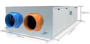 China Wireless Controlled 471CFM Commercial ERV System factory