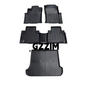 China Toyota Prado FJ120 2003-2009 LHD Car Black Floor Mat TPE Floor Mats Foot Pad Car Interior Accessories Floor Mat factory