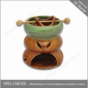 China Ceramic Colorful Scented Oil Burner With Common Packaging / High End Gift Box factory