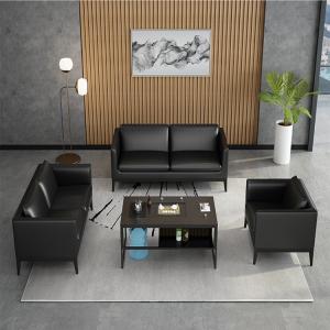 China Elegant Office Furniture Partitions / Meeting Room Leather Chair Set factory
