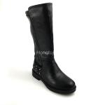 Flat Heel Girls Leather School Shoes Laces for Active School Days
