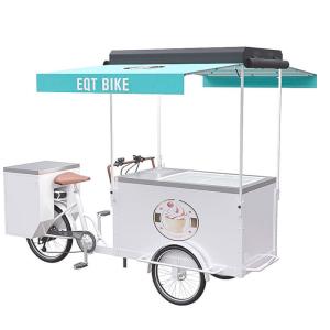 China High Load Capacity Ice Cream Bicycle Cart Pure Steel Body CE Approval factory