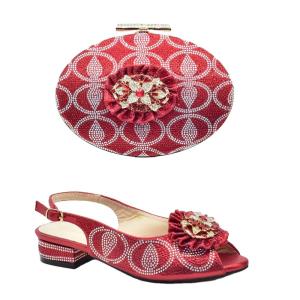 China Stylish Italian Leather Shoe And Bag Set For Nigerian Party With Motion Detection factory