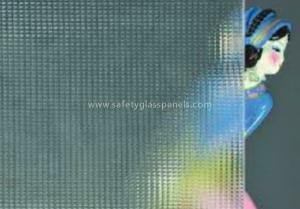 China Transparent 4mm Karatachi Figured Glass Interior Partition and Bathroom factory