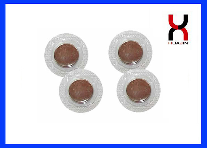 Round Magnetic Snap Buttons / Hidden Magnetic Closure With PVC , TPU Cover