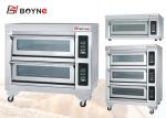 380v Double Layer Four Trays Baking Oven Stainless Steel for Hotel