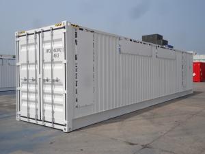 China Waterproof 40 Foot Open Side Container Height 2896MM With Bar Lock Durable factory