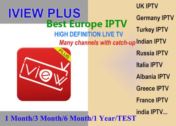 Europe IPTV free test 3 days IVIEW PLUS IPTV Apk watch UK GR Italy Germany