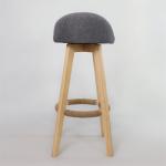 Modern Style Antique Upholstered Wooden Stools Leather Bar Chair for Bar Table