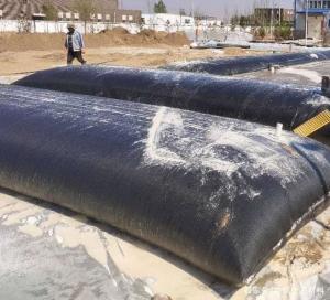 China PP Woven Soft Geotextile Geotube For Solid Dam Engineering factory