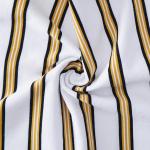 Plain Cotton Sweat Absorbent Striped Knit Fabric For T - Shirt