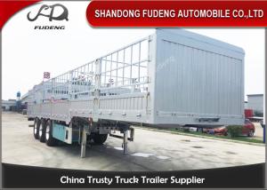 China Semi trailer with fence tri axle 50 ton Side wall semi trailer with Mechanical suspension factory