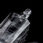 750ml 75cl Super Flint Square Embossed Glass Bottle with Screw Cap Rum Vodka
