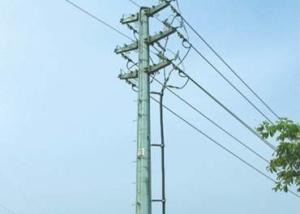 China Gr60 345 MPA Electrical Power Pole Transmission Line Overlap Steel Tubular Pole factory