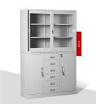 Medicine Drug Steel Glass Door Metal Storage Cabinet For Laboratory