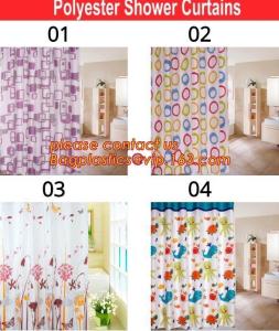 China bath mats sets shower curtains, POLYESTER BATHROOM CURTAIN, HOTEL SHOWER CURTAIN, PEVA bath curtain, polyester cotton fa factory