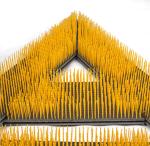 100mm Bristle Compact 30mm Thickness PVC Artificial Turf Brush