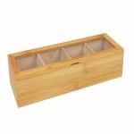 Bamboo knife block with dishwasher safe bristles