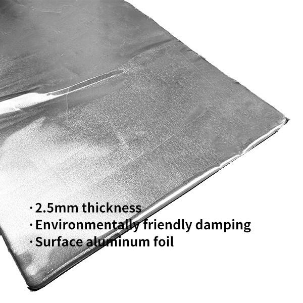 2.5mm Automobile damping pad / glossy aluminum vibration reduction / Auto