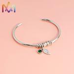 Anti Tarnish Adjustable Cuff Womens SS Family Name Bracelet