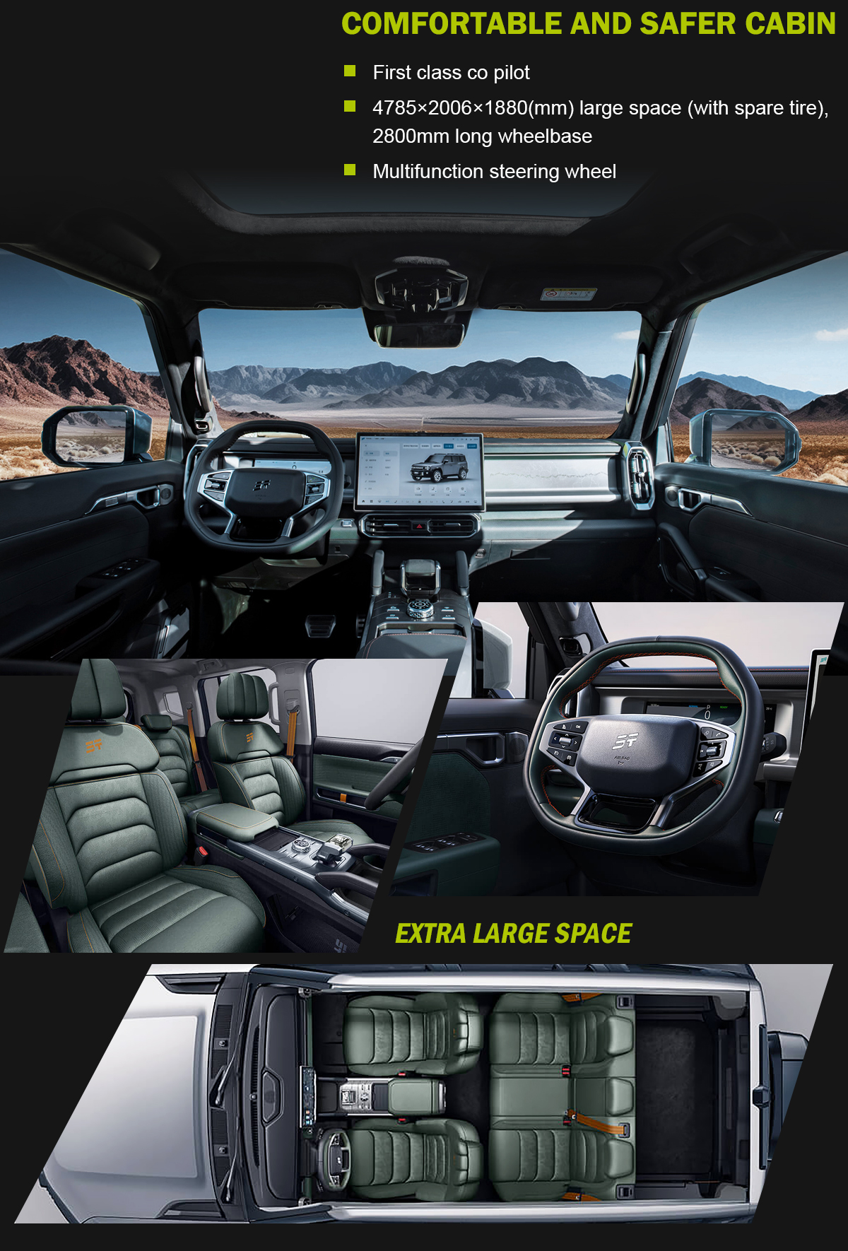 Chery Jetour Traveler 2023 2024 T1 T2 Four Wheel Petrol 360° Rear Camera Manual Exterior Rearview Mirror Perfect in 2023