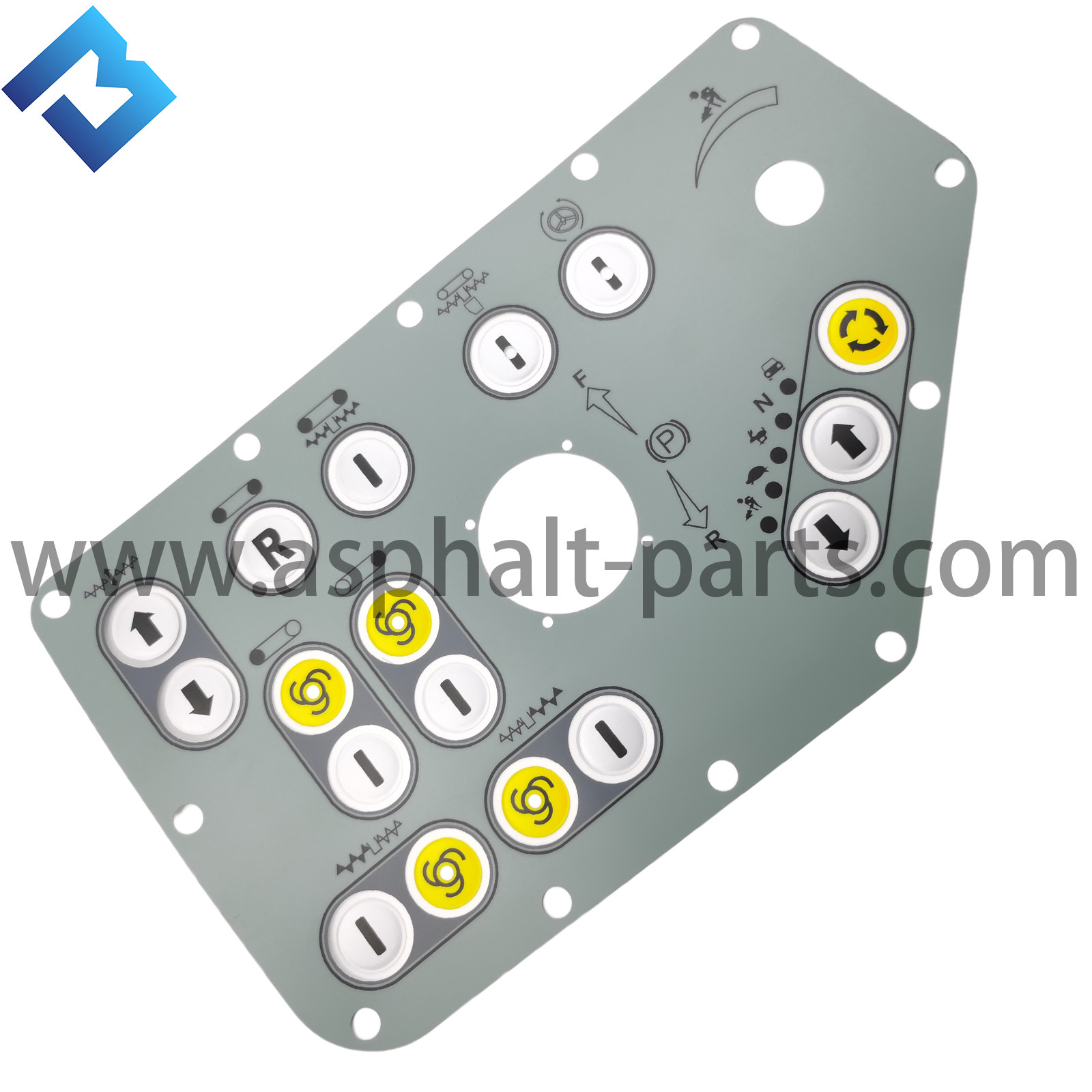 panel sticker film of the asphalt paver parts grey 3 generation with circle ring