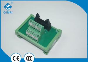 China Mounting DIN Rail Interface Breakout Module , 10Pin Terminal Block 1A DC24V factory
