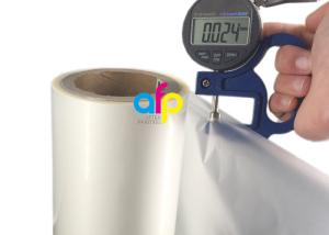 China Glossy Laminating Roll Film , 24 Micron BOPP Lamination Film 445mm * 3000m Roll factory