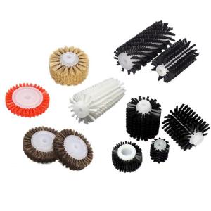 China Custom Industrial Cylinder Nylon Spiral Roller Brush for Cleaning factory