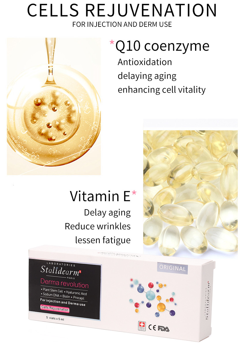 Cells Rejuvenation Serum Anti-Aging essence injection use serum set 5pcs/set Supports Skin Hydration & Firmness