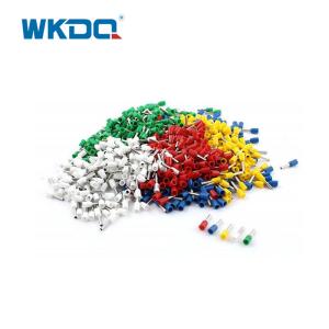 China VE6012 6.0mm² Tubular Crimping Ferrules Terminal Cord Durable Nylon Nickle Plated Connector factory