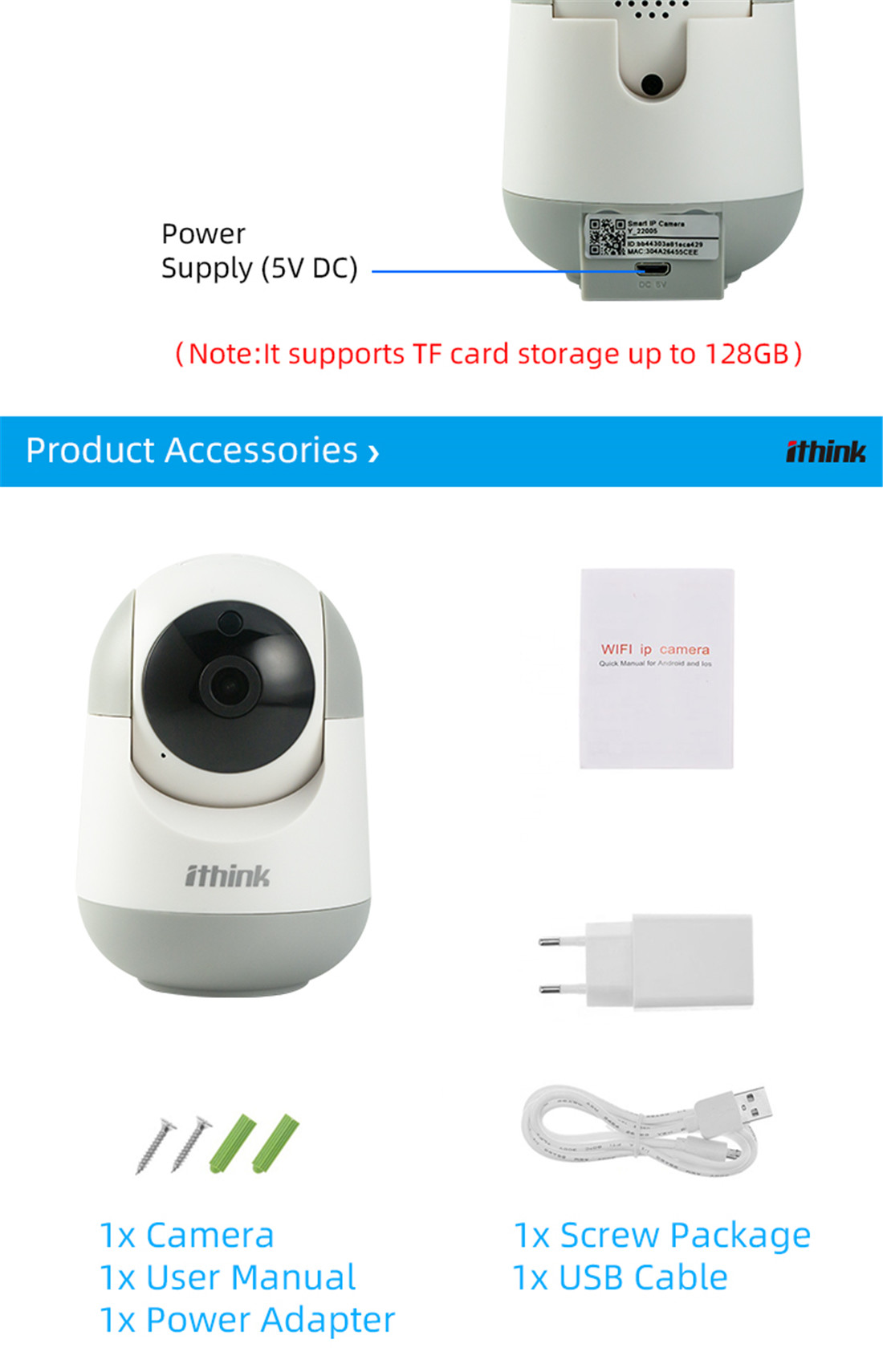 Y16-Indoor pan tilt IPC