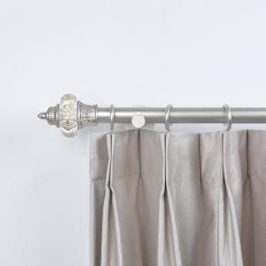 China Custom Curtain Pole Accessories 28mm Extendable Window Curtain Rod Set factory