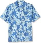 Vintage 45% Viscose Hawaiian Mens Casual Short Sleeve Shirts Button Up Relaxed