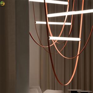 China Home/Hotel Metals Art Baking Paint Brown LED Modern Pendant Light factory