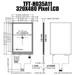 3.5 Inch Capacitive Touchscreen TFT LCD Display With ST7272