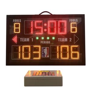 China Aluminum Portable Electronic Scoreboard , Baseball Field Scoreboard With Carry Handle factory