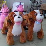 Hansel kids amusement motorized plush electric mountables riding animals