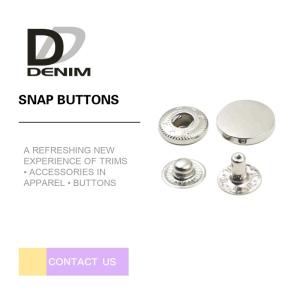 China Custom Made Silver Snap Buttons , Hidden Snap Buttons For Leather Jacket factory