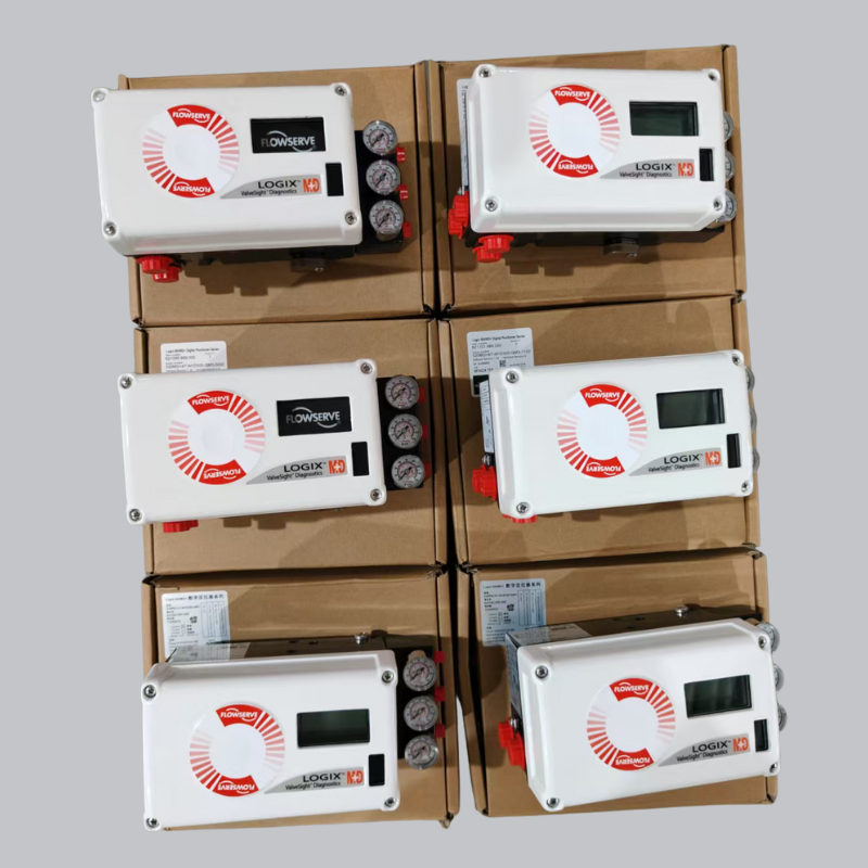 Danfoss EV250B solenoid valve, Flowserve Logix 520MD smart valve positioner