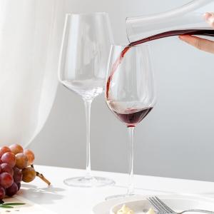 China All Purpose Crystal Mouth Blown Wine Glasses Long Stem 500ml 17.6 oz factory
