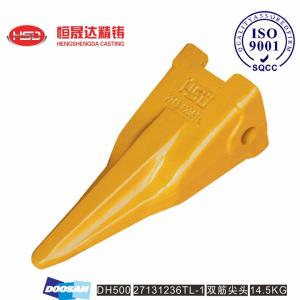 China DH500 27131236RC DOOSAN Excavator Big Ice Bucket Teeth Optimized Tooth Shape factory