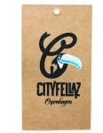 Custom Printed Brown Kraft Paper Hang Tags For Clothing With Embossed Logo