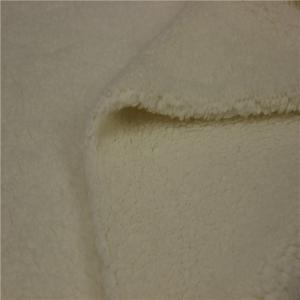 China Best selling polyester super soft cotton sherpa fleece faux fur fabric/sherpa lining fabric factory