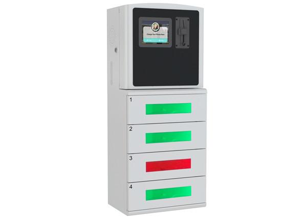 China Smart Cell Phone Charging Station Box with 4 Electronic Touch Screen Lockers factory